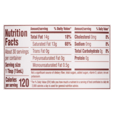 Nutiva Organic Superfood Coconnut Oil Virgin Jar - 15 Fl. Oz. - Image 4