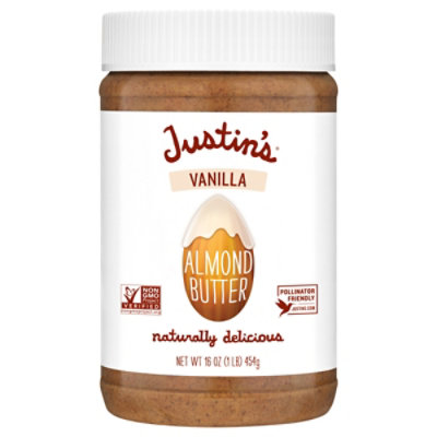 Justins Almond Butter Vanilla - 16 Oz - Image 1