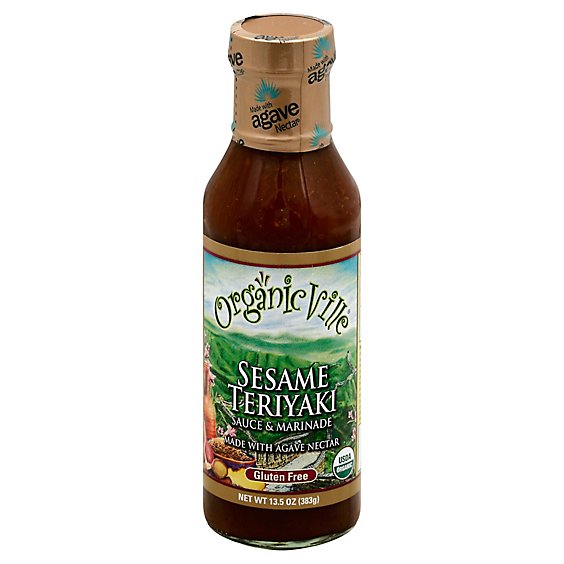 Organic Ville Sauce & Marinade Sesame Teriyaki - 13.5 Oz