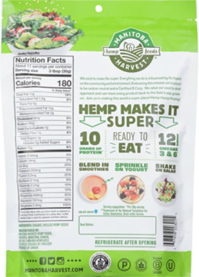 Manitoba Harvest Hemp Heart Shelled Org - 12 Oz - Image 6