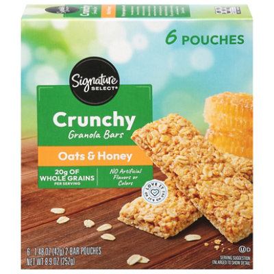 Signature SELECT Granola Bars Crunchy Oats & Honey 12 Count - 8.9 Oz - Image 3