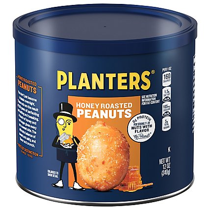 Planters Peanuts Honey Roasted - 12 Oz - Image 2