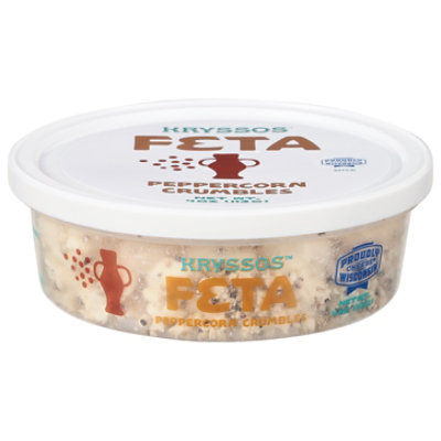 Kryssos Feta Crumbled Peppercorn - 4 Oz - Image 1