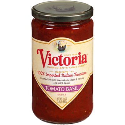 Victoria Sauce Tomato Basil Jar - 24 Oz - Image 3