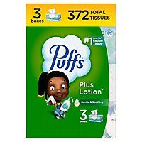 Puffs Plus Lotion White Facial Tissue - 3-124 Count - Image 2