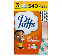 Puffs Simple Softness Non-Lotion Facial Tissue Family Boxes - 3-180 Count