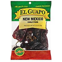 El Guapo Whole New Mexico Chili Pods (Chile Nuevo Mexico Entero) - 2.5 Oz - Image 2