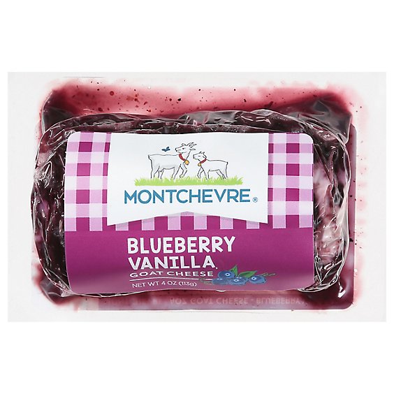 Montchevre Cheese Fresh Goat Blueberry Vanilla - 4 Oz