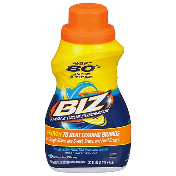 Biz Liquid Detergent Stain & Odor Eliminator Bottle - 32 Fl. Oz.