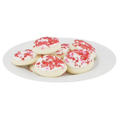 Bakery Cookies Frosted Sugar Valentine White - 13.5 Oz