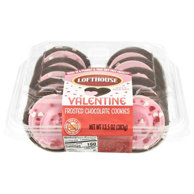 Bakery Cookies Frosted Pink Valentine Pastel Chocolate - Each - Image 1