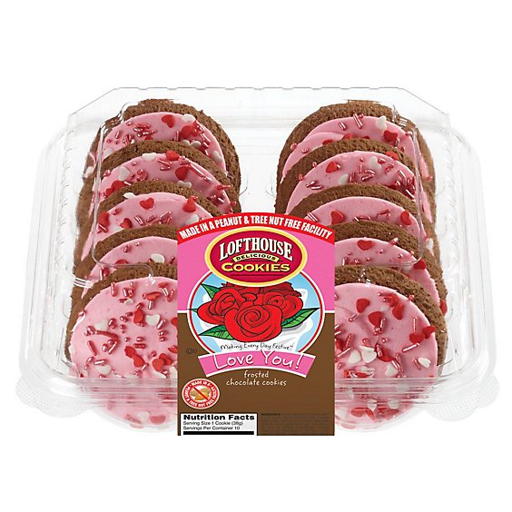 Bakery Cookies Frosted Pink Valentine Pastel Chocolate - Each