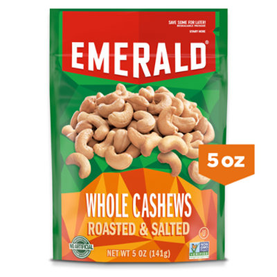 Emerald Cashews Roasted & Salted Whole - 5 Oz