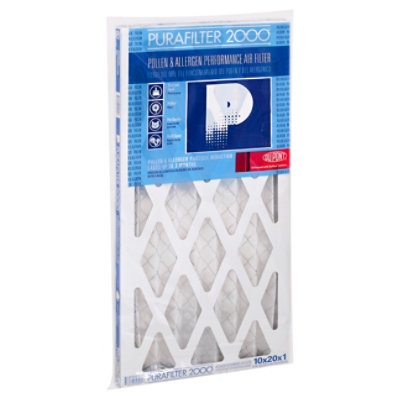Purafilter 2000 Air Filter Performance Pollen & Allergen 10 X 20 X 1 Inch - Each