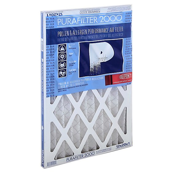 Purafilter 2000 Air Filter 12x20x1 Inch - Each