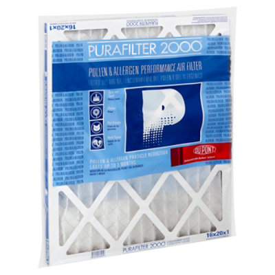 PuraFilter 2000 Air Filter Performance Pollen & Allergen 16 x 20 x 1 - Each