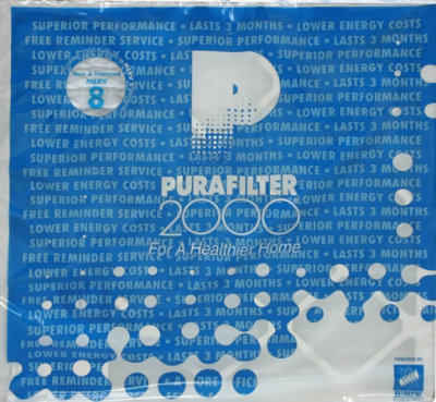 PuraFilter 2000 Air Filter Merv 8 Pollen & Allergen 20 x 20 x 1 - Each - Image 2