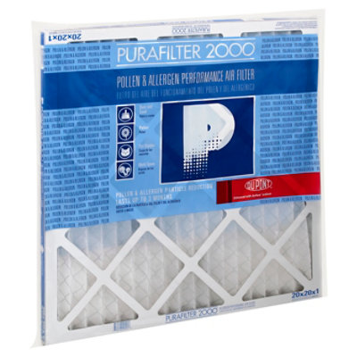 PuraFilter 2000 Air Filter Merv 8 Pollen & Allergen 20 x 20 x 1 - Each - Image 1