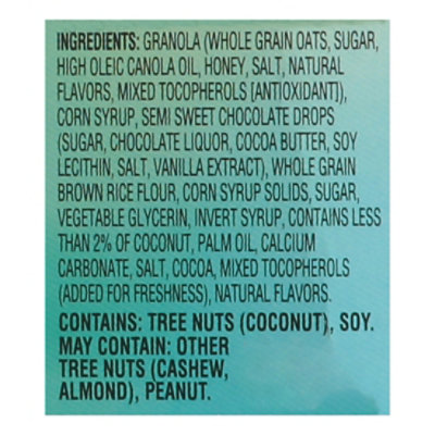 Signature SELECT Granola Bars Chewy Chocolate Chip - 10-0.85 Oz - Image 4