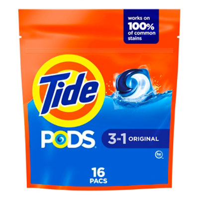 Tide Pods Original Liquid Laundry Detergent Pacs - 16 Count - Image 1