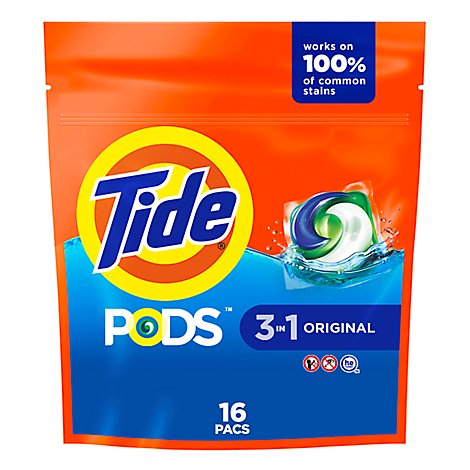 Tide Pods Original Liquid Laundry Detergent Pacs - 16 Count