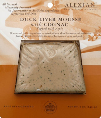 Alexian Mousse Duck Liver with Cognac - 5 Oz - Image 2