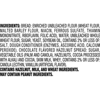 Smuckers Uncrustables Sandwich Chocolate Flavored Hazelnut Spread 4 Count - 7.2 Oz - Image 6