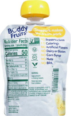 Buddy Fruits Original Pure Blended Fruit Apple & Banana - 3.2 Fl. Oz. - Image 5