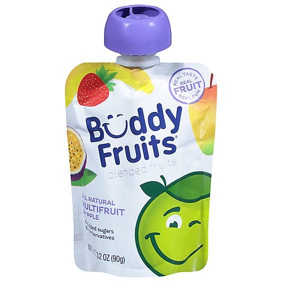 Buddy Fruits Original Pure Blended Fruit Apple & Multifruit - 3.2 Fl. Oz.
