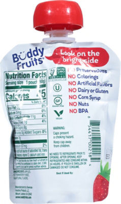 Buddy Fruits Original Pure Blended Fruit Apple & Strawberry - 3.2 Fl. Oz. - Image 6