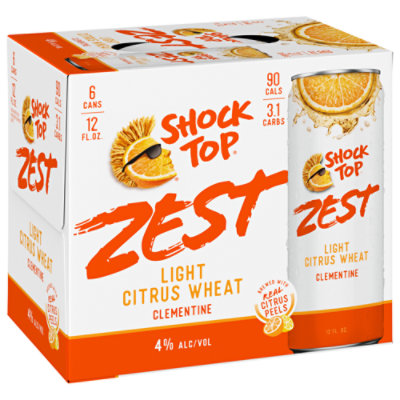 Shock Top Zest Light Citrus Wheat Beer Cans 6Fl. Oz. Haggen