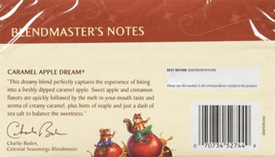 Celestial Seasonings Tea Bags Herbal Caramel Apple Dream 20 Count - 1 .7 Oz - Image 5