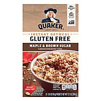Quaker Select Starts Gluten Free Oatmeal Instant Maple & Brown Sugar - 8-1.51 Oz - Image 3