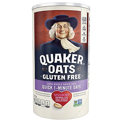 Quaker Select Starts Gluten Free Oats Quick 1-Minute - 18 Oz - Image 1