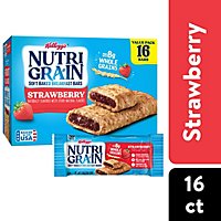 Nutri-Grain Soft Baked Strawberry Whole Grains Breakfast Bars 16 Count - 20.8 Oz - Image 2