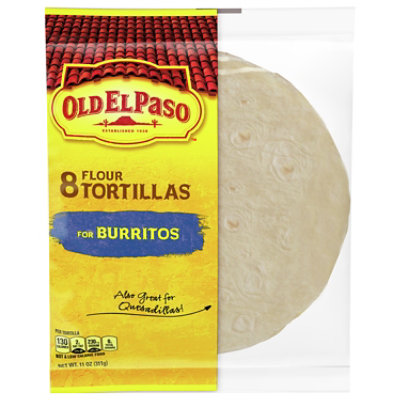 Old El Paso Tortillas Flour For Burritos Wrapper - 8 Count - Image 3