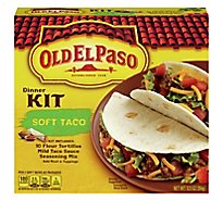 Old El Paso Tortillas Flour Dinner Kit Soft Taco Box 10 Count - 12.5 Oz