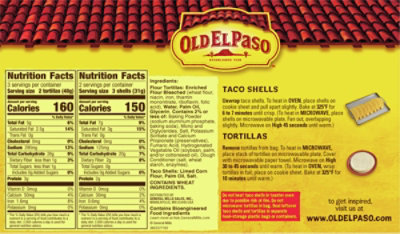 Old El Paso Taco Shell & Tortillas Flour Hard & Soft Box 12 Count - 7.4 Oz - Image 5