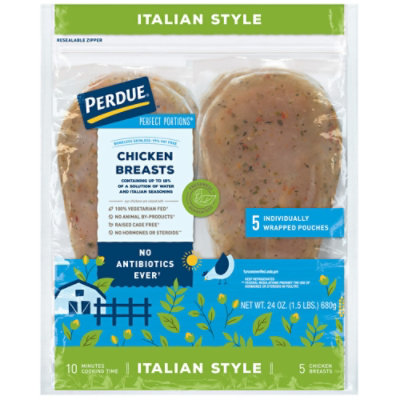 PERDUE Perfect Portions Italian Style Boneless Skinless Chicken Breasts - 1.5 Lb - Image 2