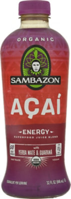 Sambazon Juice Blend Organic Superfood Energy Acai - 32 Fl. Oz. - Image 2