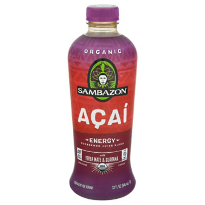 Sambazon Juice Blend Organic Superfood Energy Acai - 32 Fl. Oz.
