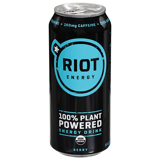 Riot Energy 100% Powered Berry Energy Drink - 16 Fl. Oz.