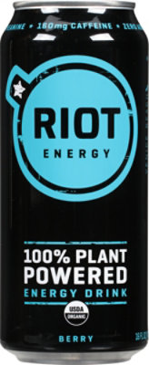 Riot Energy 100% Powered Berry Energy Drink - 16 Fl. Oz. - Image 2
