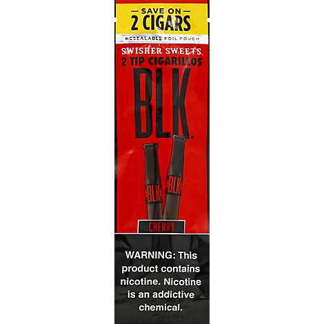 Swisher Sweets Cigarillos Black Cherry Tip - 2 Package
