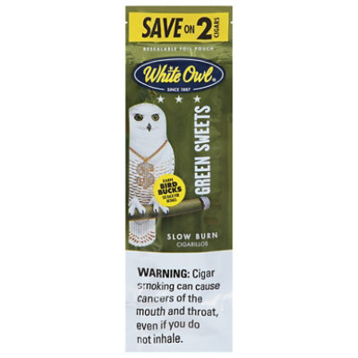 White Owl Green Sweet Cigarillo Save On 2 - 2 Package