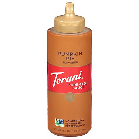 Torani Sauce Authentic Coffeehouse Flavor Pumpkin Pie - 16.5 Oz