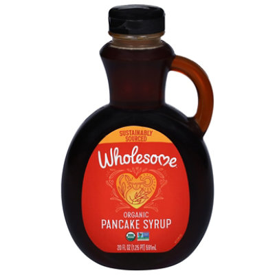 Wholesome Organic Pancake Syrup Bottle - 20 Fl. Oz. - Image 3