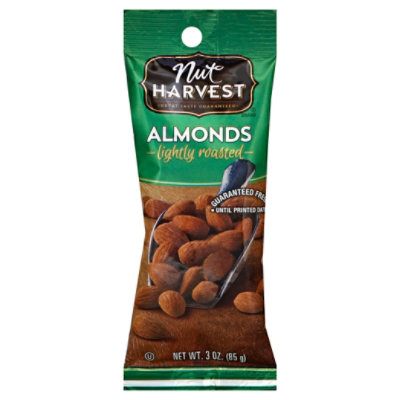 Nut Harvest Almonds Lightly Roasted - 3 Oz