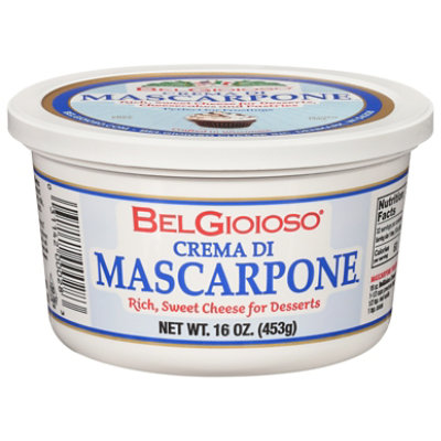 BelGioioso Mascarpone Cream Cheese - 1 Lb