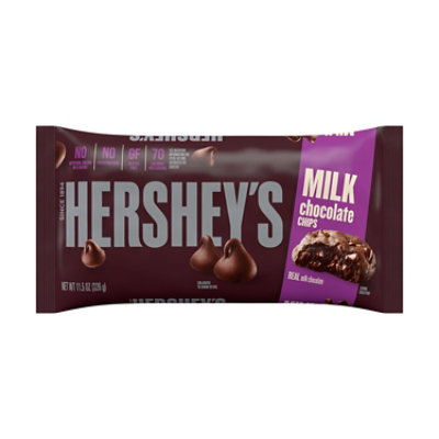 Hersheys Milk Chocolate Baking Chips Bag - 11.5 Oz. - Image 1